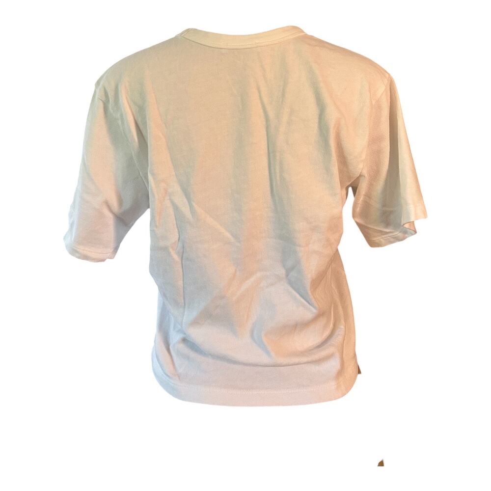 Women S AYR Short Sleeve Ivory White Tee T-Shirt Top Cotton Oversize Practice - Picture 6 of 7